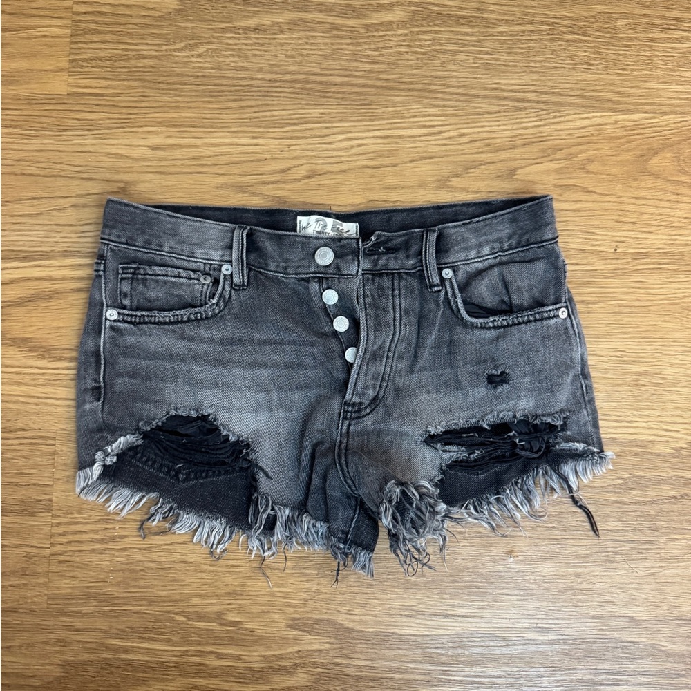 Grey we the free Jean shorts (free people)